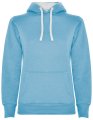 Dames Hoodie Urban Roly SU1068 licht blauw-wit